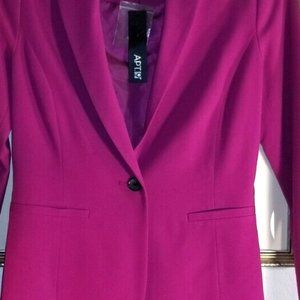 APT 9 Women's Fuchsia  Blazer  Lined Long Sleeves Size 12
